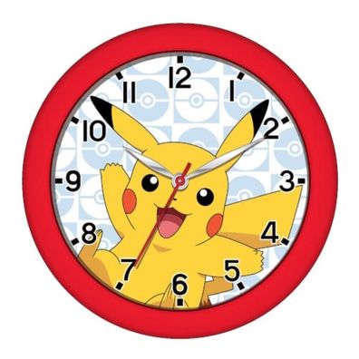 Pokemon: Pikachu - Wanduhr für Kinder