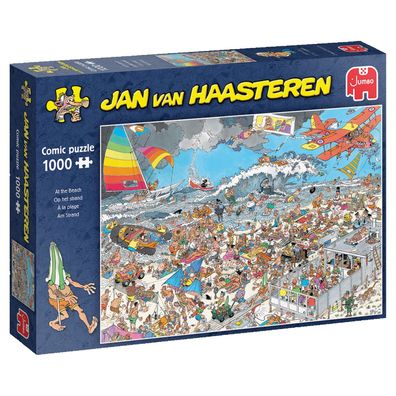 Jumbo Spiele 1119801830 Jan van Haasteren At the beach 1000 Teile Puzzle