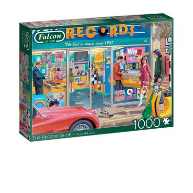 Falcon 1110500245 The Record Shop 1000 Teile Puzzle