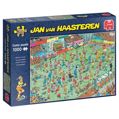 Jumbo Spiele 1119801840 Jan van Haasteren Women's Soccer 1000 Teile Puzzle