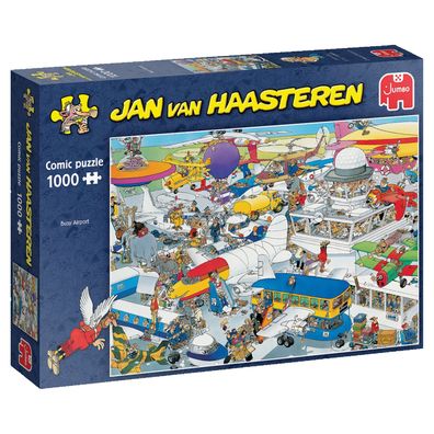 Jumbo Spiele 1119801831 Jan van Haasteren Busy Airport 1000 Teile Puzzle