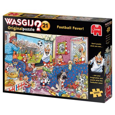 Jumbo Spiele 1119801820 Wasgij Original 21 Football Fever! 1000 Teile Puzzle