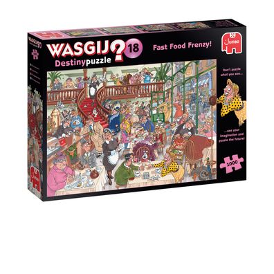 Jumbo Spiele 1119801824 Wasgij Destiny 18 Fast Food Frenzy! 1000 Teile Puzzle