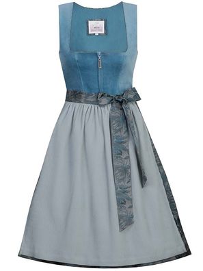 Dirndl Irsee 58cm Länge denim-cloud