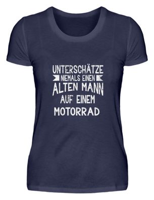 Unterschätze niemals einen alten Mann - Damen Premium Shirt-ZOOBSYDR