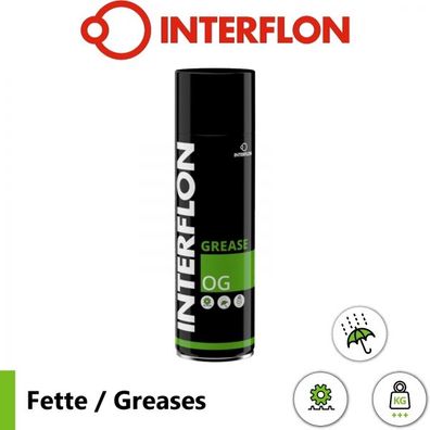 Interflon Grease OG Sprühdose 500 ml Aerosol Mehrzweckfett Schmiermittel MicPol