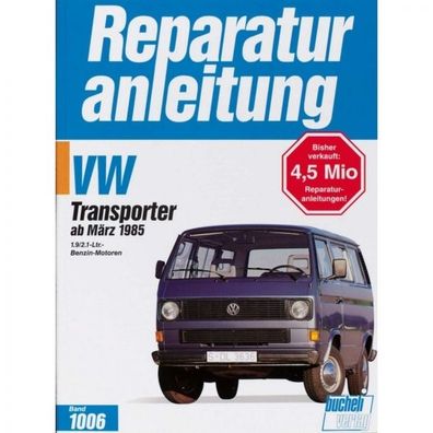 VW Transporter Bus T3 Typ 2 (1985-1991) Reparaturanleitung Bucheli Verlag