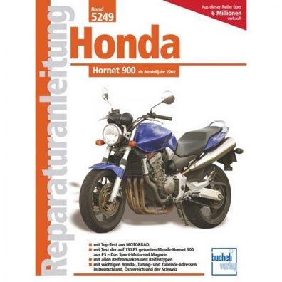 Honda Hornet 900 (2002-2005) Reparaturanleitung Bucheli Verlag