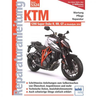 KTM 1290 Super Duke R RR GT ab 2014 Reparaturanleitung Bucheli Verlag