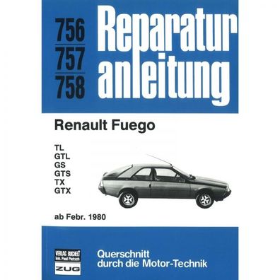 Renault Fuego TL/GTL/GS/GTS/TX/GTX (02.1980-1986) Reparaturanleitung