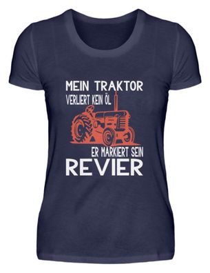 Mein Traktor Lustiges Landwirt Bauer - Damen Premiumshirt