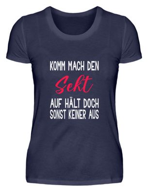 Komm mach den Sekt auf - Damen Premiumshirt