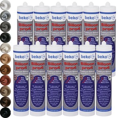 20x Beko Silicon pro4 Premium 310 ml