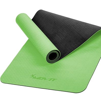 Movit® Sportmatte 6mm Yogamatte Fitnessmatte Gymnastikmatte TPE Rutschfest