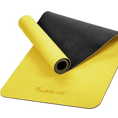 Movit® Sportmatte 6mm Yogamatte Fitnessmatte Gymnastikmatte TPE Rutschfest