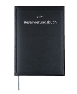 2025 ADINA Dickes Reservierungsbuch A4 schwarzer Balacron Einband