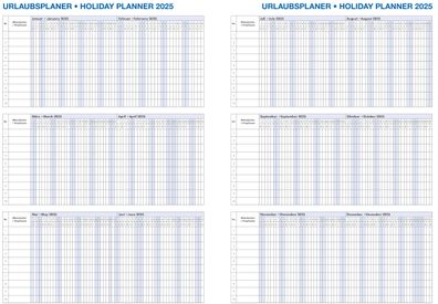 2025 ADINA Wochenkalender A5+ türkis 24x16cm 1 Woche auf 2 Seiten cremefarbenes