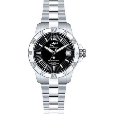 CHRIS BENZ - Taucheruhr-Armbanduhr - Diamond DIVER Black Haven - CB-DD200-S-MBO