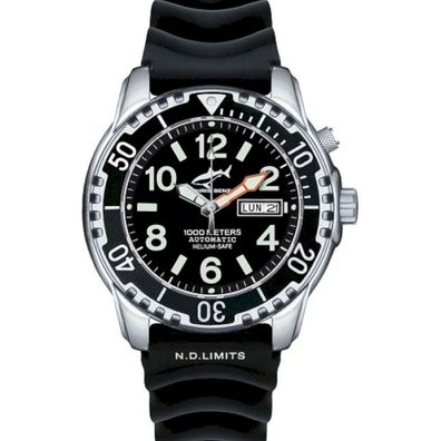 CHRIS BENZ - Taucheruhr-Armbanduhr - DEEP 1000M Automatic - CB-1000A-S-KBS