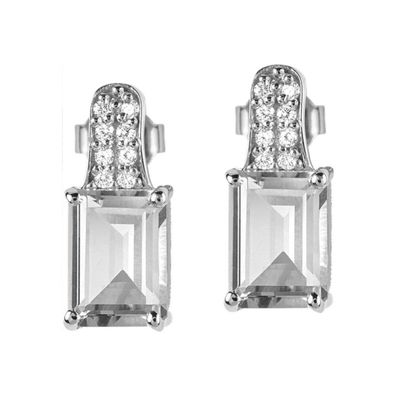 Jacques Lemans - Ohrstecker Sterlingsilber mit White Topaz - SE-O114A