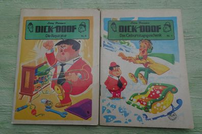 2x bsv Larry Harmon Dick und Doof Das Geburtstagsgeschenk Die Reperatur 1972