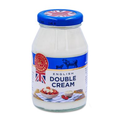 Food-United CREME DOUBLE 170g im Glass english devon double-Cream Schlagcreme