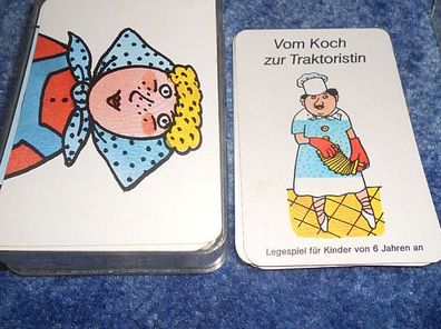 Kartenspiel / Legespiel - Vom Koch zur Traktoristin