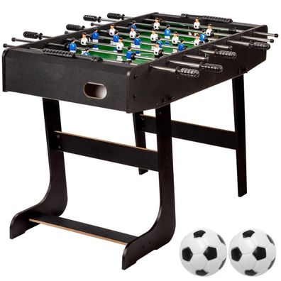 GAMES PLANET® Tischfußball Tischkicker Klappbar Kickertisch Bälle Figuren Kicker