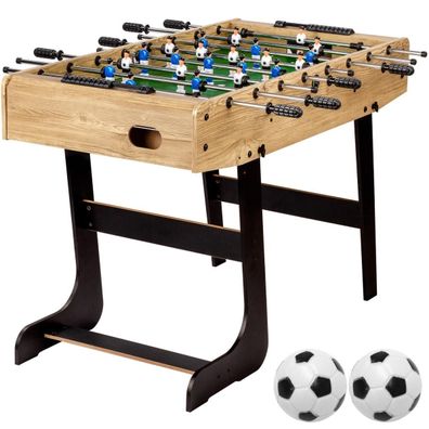 GAMES PLANET® Tischfußball Tischkicker Klappbar Kickertisch Bälle Figuren Kicker