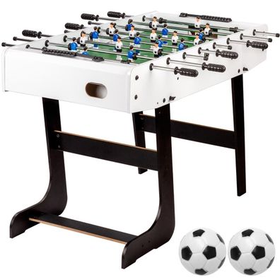 GAMES PLANET® Tischfußball Tischkicker Klappbar Kickertisch Bälle Figuren Kicker