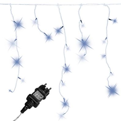 Voltronic® Lichterkette 600 LED Beleuchtung Außen 15m Kaltweiß Strom Deko Garten