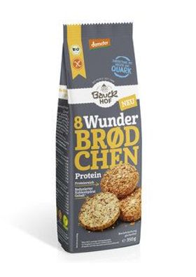 Bauck Mühle 6x Wunderbrödchen Protein 350g Demeter gf 350g