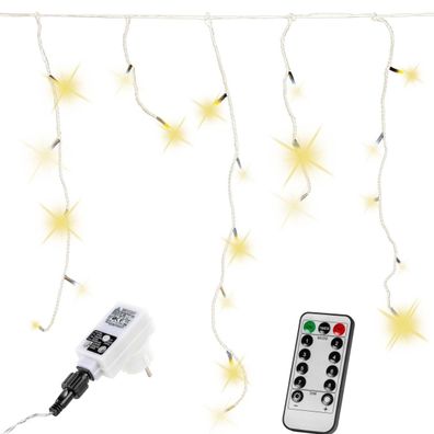 Voltronic® Lichterkette 200 LED Beleuchtung Außen 5m Warmweiß Strom Deko Garten