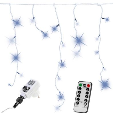 Voltronic® Lichterkette 400 LED Beleuchtung Außen 10m Kaltweiß Strom Deko Garten