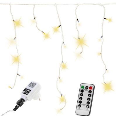 Voltronic® Lichterkette 600 LED Beleuchtung Außen 15m Warmweiß Strom Deko Garten