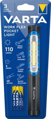 Varta LED Taschenlampe Work Flex Line, Pocket Light