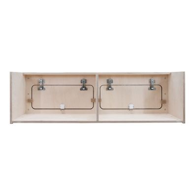 Wohnwagen Hängeschrank mit schwarzem Rand 120cm x 35cm x 35cm Birkensperrholz