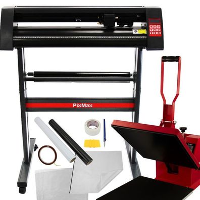 Transferpresse 38cm Hitzepresse Sublimation Vinyl Schneideplotter 720mm im Set