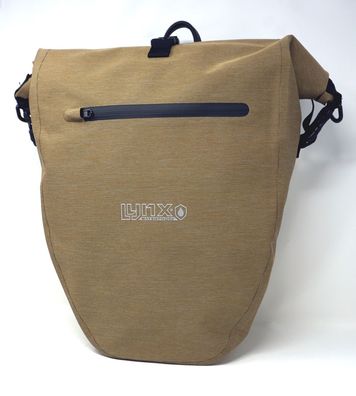 Fahrradtasche Ly Packtasche braun 28 L Wasserdicht Quick-Up Schnellmontage