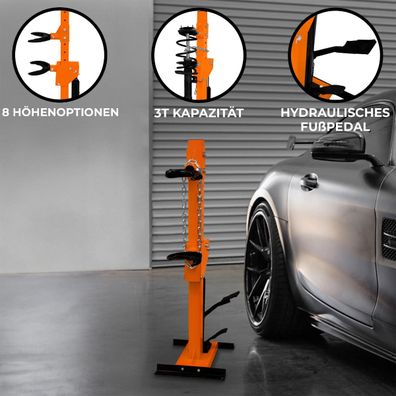 Hydraulischer Federbein-Kompressor 3-Tonnen Höhenverstellbar Autoreparatur