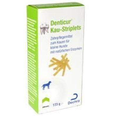 Albrecht Denticur® Kau-Striplets 173 g Zahnpflegemittel für kleine Hunde