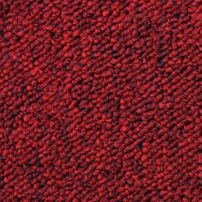 20 Teppichfliesen Bodenfliesen Teppich Teppichplatten 50 x 50 cm 5 m² Rot