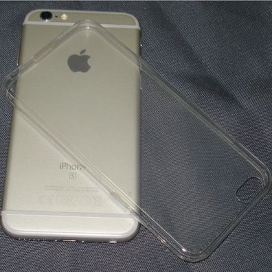 Silikon Handyhülle Schutz Apple iPhone 6 Plus Transparent Case Cover Tasche Klar