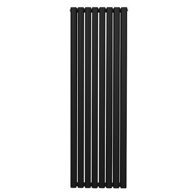 Röhrenheizkörper Oval Zentralheizung Modern Vertikal Schwarz 1600 x 480mm
