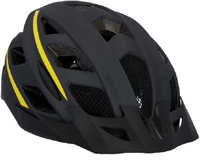 Fischer Fahrradhelm Urban Montis L/XL schwarz gelb Gr. 58-61cm