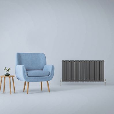 Heizkörper Design Flachheizkörper Paneelheizkörper Anthrazitgrau 60cm x 119cm