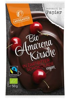 Landgarten 6x Bio FT Amarenakirsche in Zartbitter-Schokolade 50g 50g