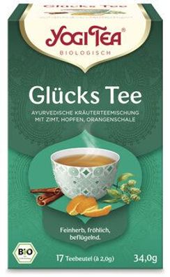 Yogi Tea®, Yogi Tea GmbH Yogi Tea® Glücks Tee Bio 17x2,0g