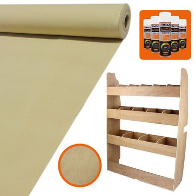 Ford Transit Fahrzeugregal & Van Teppich-Verkleidung Beige & GRATIS 5 Dosen