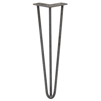 4 x 40.5cm 3 Streben Hairpin Legs Tischbeine Möbelbeine Stuhlbeine 10mm D Rohstahl